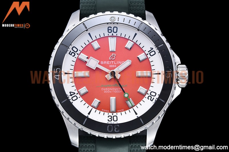 Breitling - Superocean 42mm Blk SS/RU Red BLS Asia 2824