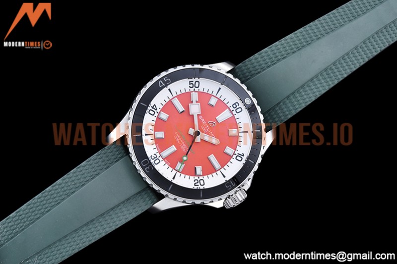 Breitling - Superocean 42mm Blk SS/RU Red BLS Asia 2824