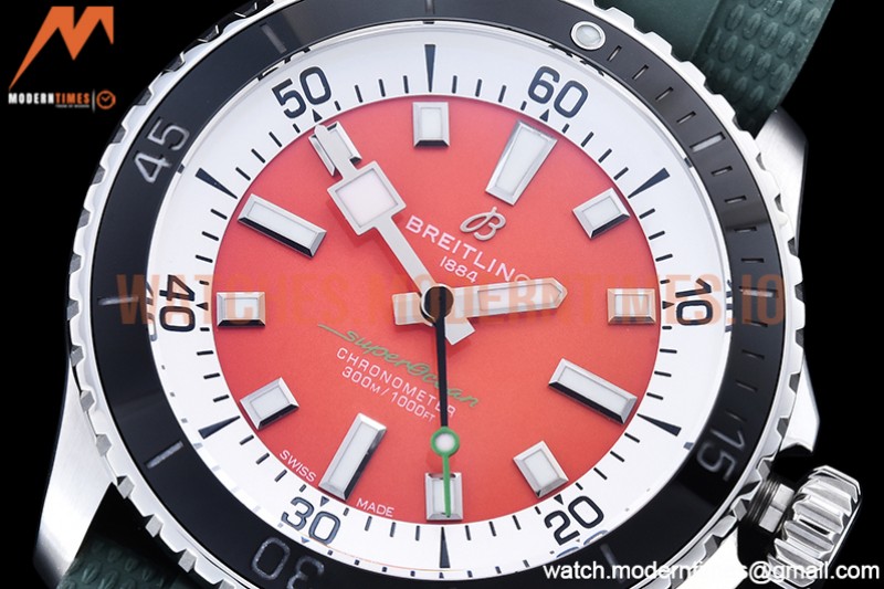 Breitling - Superocean 42mm Blk SS/RU Red BLS Asia 2824