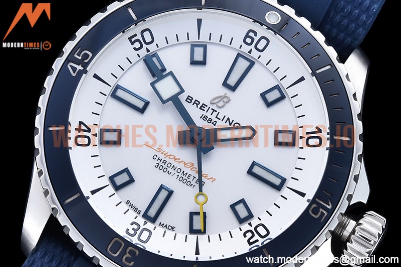 Breitling - Superocean 42mm Blue SS/RU White BLS Asia 2824