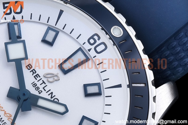 Breitling - Superocean 42mm Blue SS/RU White BLS Asia 2824