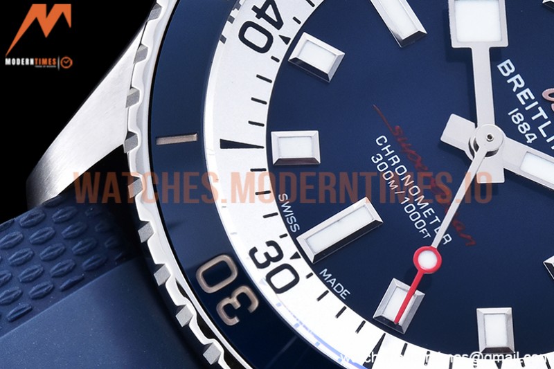 Breitling - Superocean 42mm Blue SS/RU Blue BLS Asia 2824