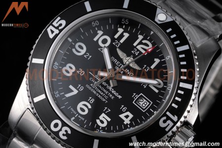 Breitling - Superocean II 44mm Automatic SS/SS Blk/Stk TF Asia 2824