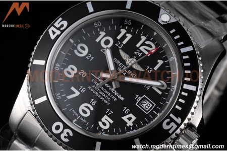 Breitling - Superocean II 44mm Automatic SS/SS Blk/Stk TF Asia 2824