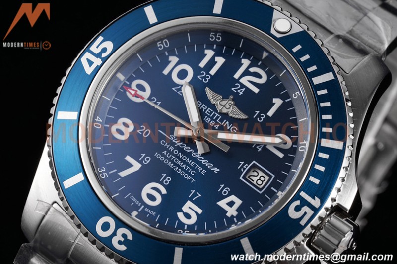 Breitling - Superocean II 44mm Automatic SS/SS Blu/Num TF Asia 2824