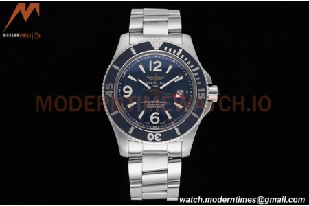 Breitling - Superocean 44mm Automatic SS/SS Blu/Stk/Num TF Asia 2824