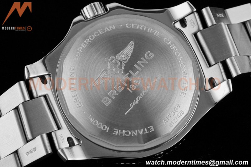 Breitling - Superocean 44mm Automatic SS/SS Blu/Stk/Num TF Asia 2824