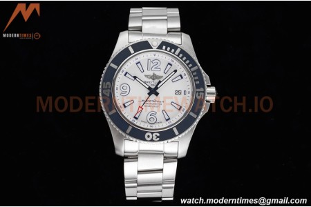 Breitling - Superocean 42mm Automatic SS/SS Wht/Stk/Num TF Asia 2824