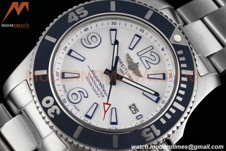 Breitling - Superocean 42mm Automatic SS/SS Wht/Stk/Num TF Asia 2824