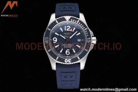 Breitling - Superocean 44mm Automatic SS/RU Blu/Stk/Num TF Asia 2824