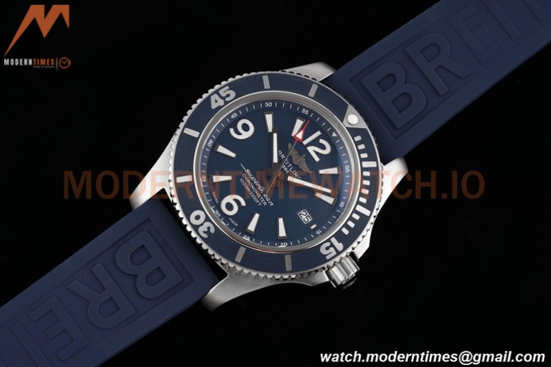 Breitling - Superocean 44mm Automatic SS/RU Blu/Stk/Num TF Asia 2824