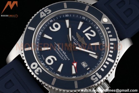 Breitling - Superocean 44mm Automatic SS/RU Blu/Stk/Num TF Asia 2824