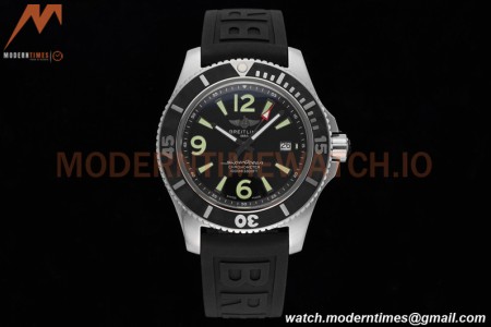 Breitling - Superocean 44mm Automatic SS/RU Blk/Stk/Num TF Asia 2824