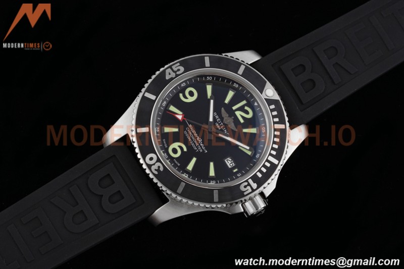 Breitling - Superocean 44mm Automatic SS/RU Blk/Stk/Num TF Asia 2824