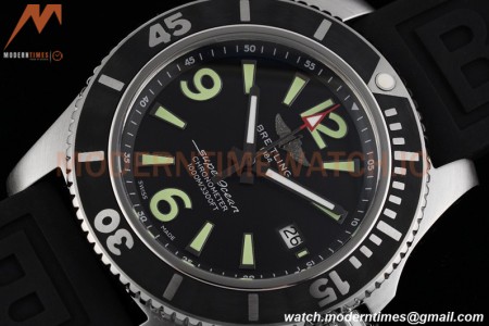 Breitling - Superocean 44mm Automatic SS/RU Blk/Stk/Num TF Asia 2824