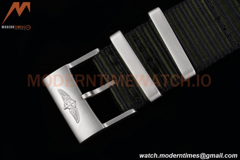 Breitling - Superocean 44mm Automatic SS/NY Grn/Stk/Num TF Asia 2824