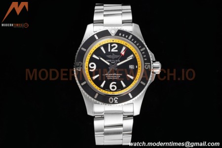 Breitling - Superocean 44mm Automatic SS/SS Blk/Yelw TF Asia 2824