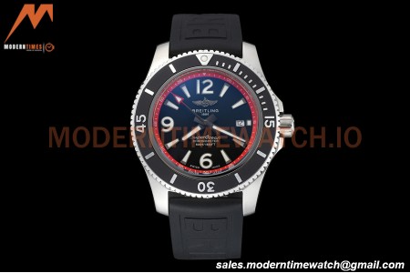 Breitling - Superocean 44mm SS/RU Black/Red BLSF A2824