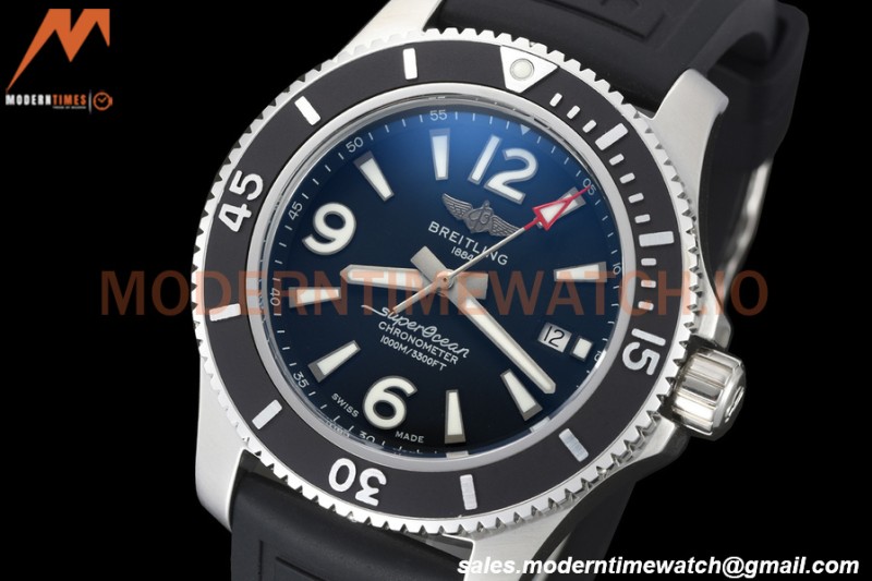 Breitling - Superocean 44mm SS/RU Black BLSF A2824