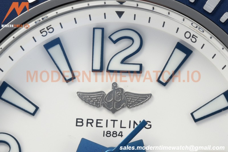 Breitling - Superocean 44mm SS/RU White BLSF A2824