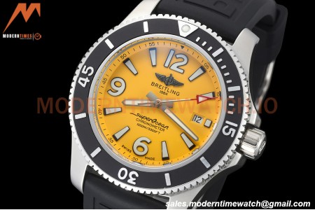 Breitling - Superocean 44mm SS/RU Yellow BLSF A2824