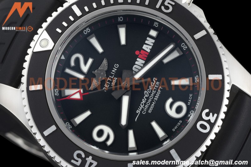 Breitling - Superocean Ironman 44mm SS/RU Black BLSF A2824