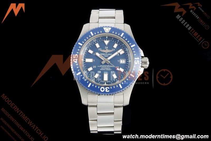 Breitling - Superocean Special 44mm Ceramic SS/SS Blue/Stk TF V2 A2824