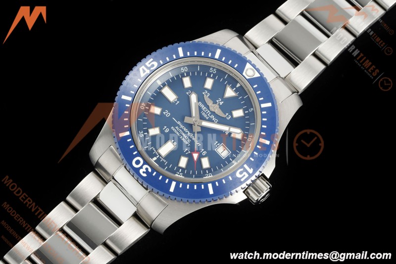Breitling - Superocean Special 44mm Ceramic SS/SS Blue/Stk TF V2 A2824