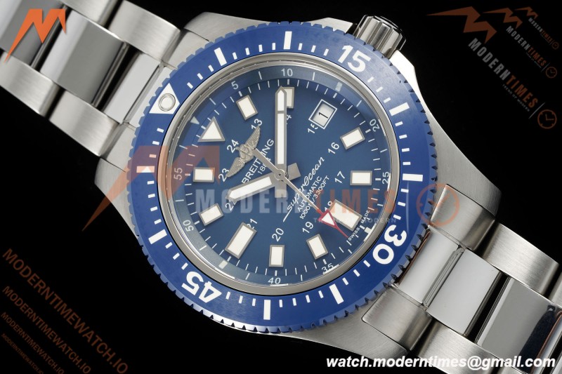 Breitling - Superocean Special 44mm Ceramic SS/SS Blue/Stk TF V2 A2824