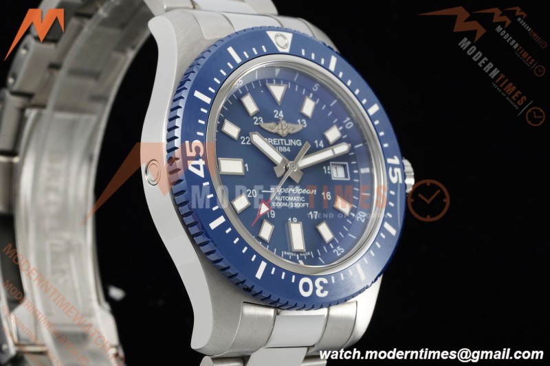 Breitling - Superocean Special 44mm Ceramic SS/SS Blue/Stk TF V2 A2824