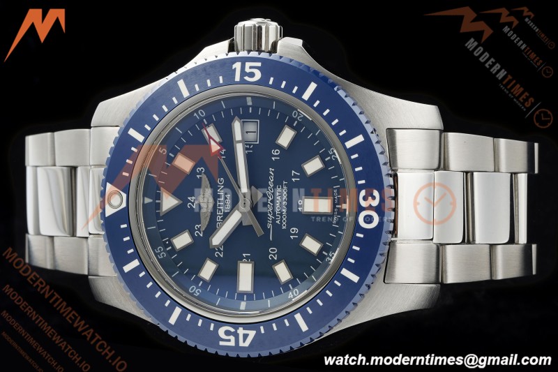 Breitling - Superocean Special 44mm Ceramic SS/SS Blue/Stk TF V2 A2824