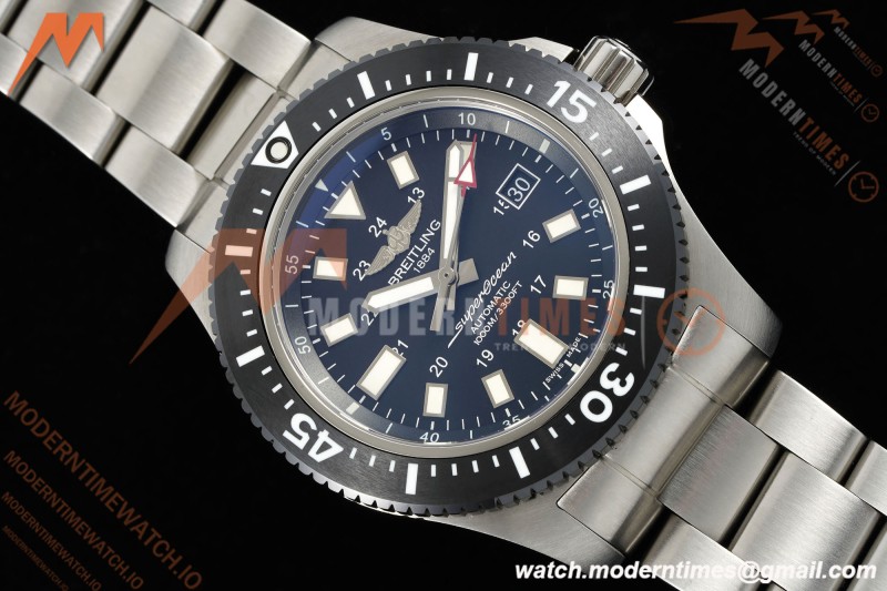 Breitling - Superocean Special 44mm Ceramic SS/SS Blk/Stk TF V2 A2824 | 브라이틀링 - 슈퍼오션 스페셜 44mm 세라믹 SS/SS 블랙/스틸 TF V2 A2824