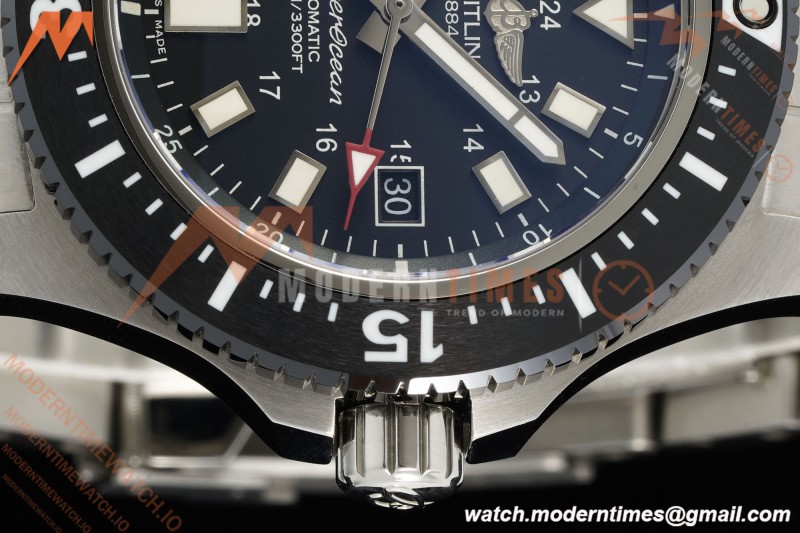 Breitling - Superocean Special 44mm Ceramic SS/SS Blk/Stk TF V2 A2824 | 브라이틀링 - 슈퍼오션 스페셜 44mm 세라믹 SS/SS 블랙/스틸 TF V2 A2824