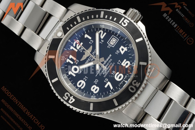 Breitling - Superocean Special 44mm Ceramic SS/SS Blk/Num TF V2 A2824 | 브라이틀링 - 슈퍼오션 스페셜 44mm 세라믹 SS/SS 블랙/넘버 TF V2 A2824