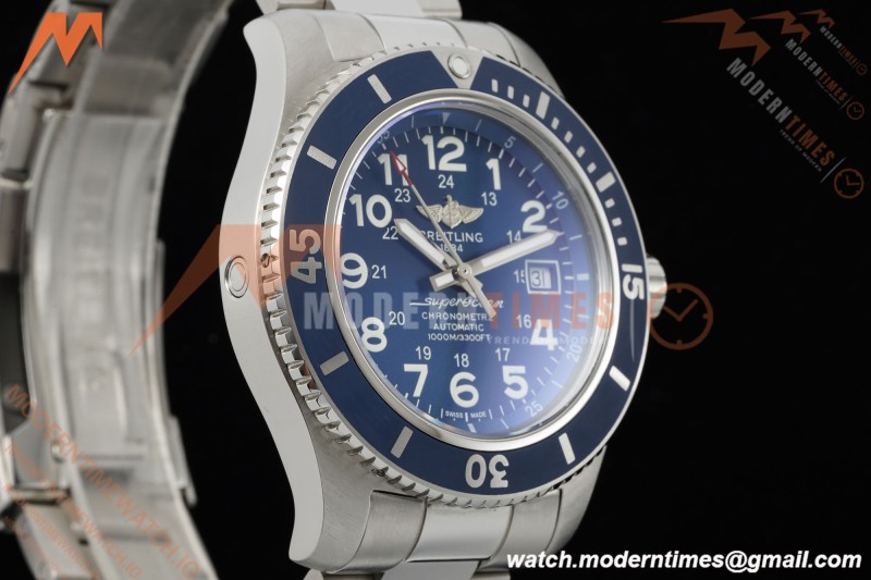 Breitling - Superocean Special 44mm Ceramic SS/SS Blue/Num TF V2 A2824 | 브라이틀링 - 슈퍼오션 스페셜 44mm 세라믹 SS/SS 블루/넘버 TF V2 A2824