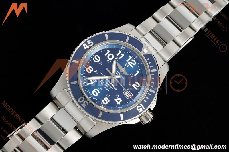 Breitling - Superocean Special 44mm Ceramic SS/SS Blue/Num TF V2 A2824 | 브라이틀링 - 슈퍼오션 스페셜 44mm 세라믹 SS/SS 블루/넘버 TF V2 A2824
