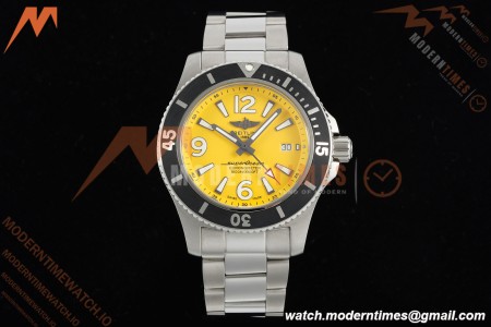 Breitling - Superocean Special 44mm Ceramic SS/SS Yelw/Stk/Num TF V2 A2824 | 브라이틀링 - 슈퍼오션 스페셜 44mm 세라믹 SS/SS 옐로우/스틸/숫자 TF V2 A2824