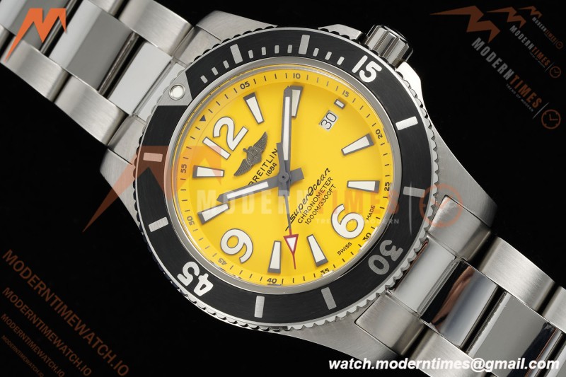 Breitling - Superocean Special 44mm Ceramic SS/SS Yelw/Stk/Num TF V2 A2824