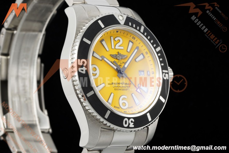Breitling - Superocean Special 44mm Ceramic SS/SS Yelw/Stk/Num TF V2 A2824