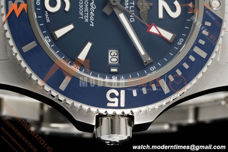 Breitling - Superocean Special 44mm Ceramic SS/SS Blue/Stk/Num TF V2 A2824