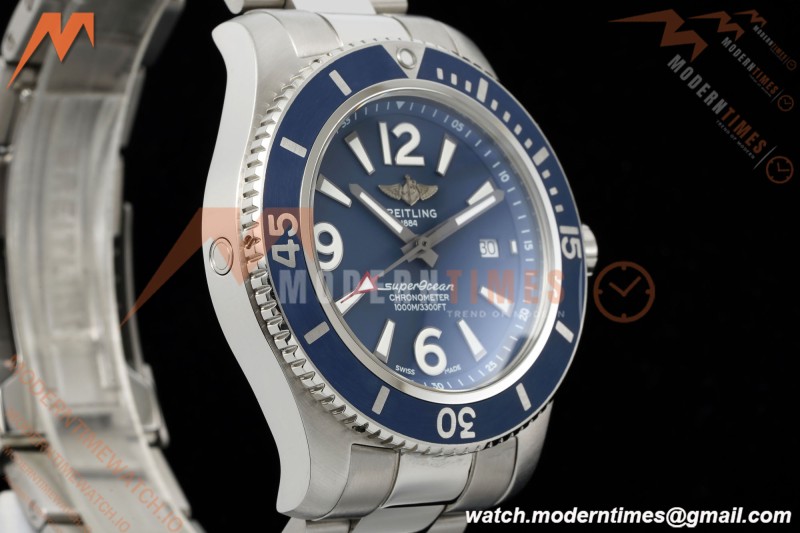 Breitling - Superocean Special 44mm Ceramic SS/SS Blue/Stk/Num TF V2 A2824