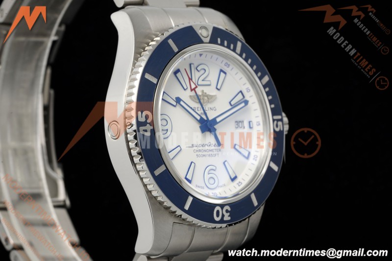 Breitling - Superocean Special 44mm Ceramic SS/SS Wht/Stk/Num TF V2 A2824 | 브라이틀링 - 슈퍼오션 스페셜 44mm 세라믹 SS/SS 화이트/스틸/숫자 TF V2 A2824