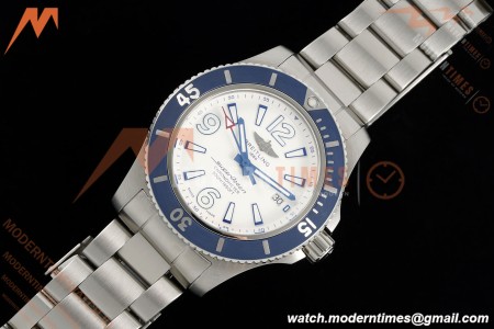 Breitling - Superocean Special 44mm Ceramic SS/SS Wht/Stk/Num TF V2 A2824