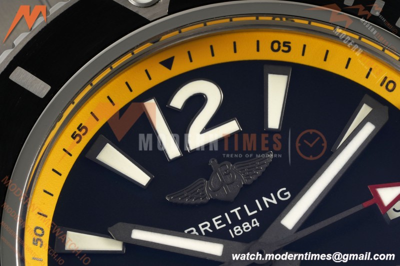 Breitling - Superocean Special 44mm Ceramic SS/SS Yelw/Stk/Num Black TF V2 A2824