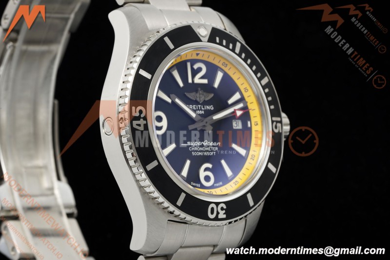 Breitling - Superocean Special 44mm Ceramic SS/SS Yelw/Stk/Num Black TF V2 A2824