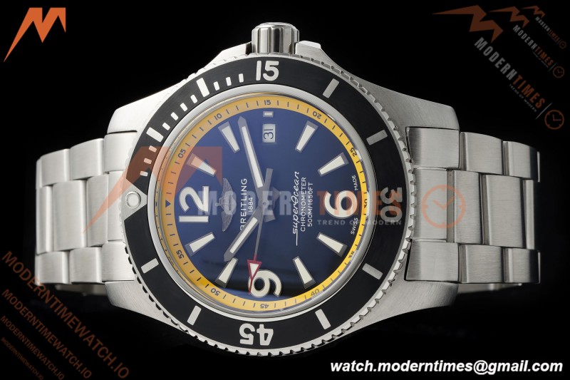 Breitling - Superocean Special 44mm Ceramic SS/SS Yelw/Stk/Num Black TF V2 A2824
