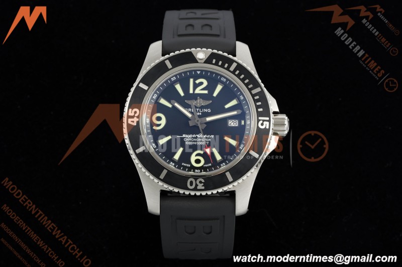 Breitling - Superocean Special 44mm Ceramic SS/RU Blk/Stk/Num TF V2 A2824
