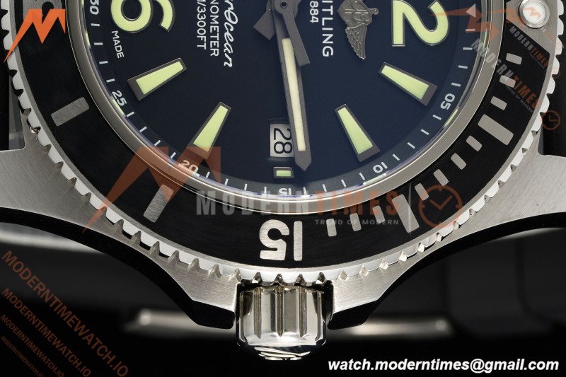 Breitling - Superocean Special 44mm Ceramic SS/RU Blk/Stk/Num TF V2 A2824