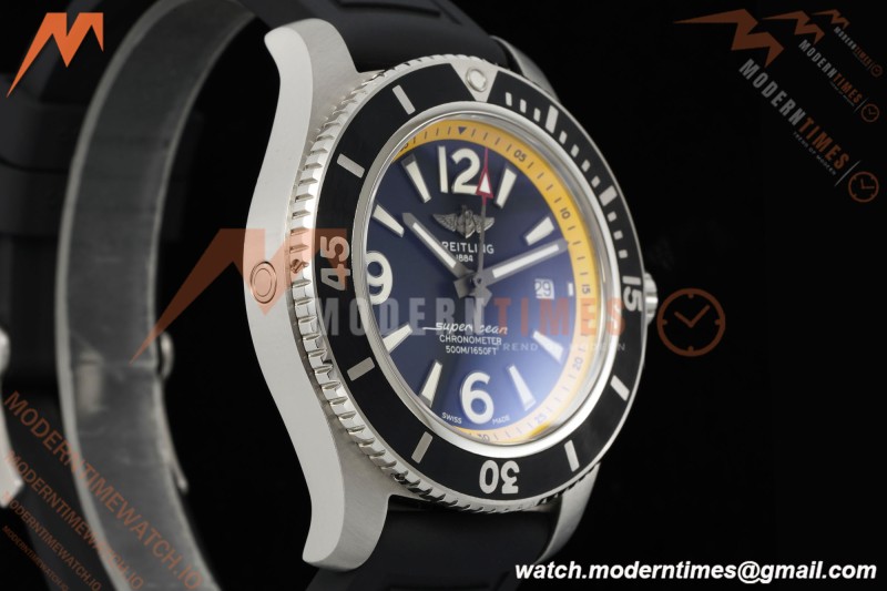 Breitling - Superocean Special 44mm Ceramic SS/RU Yelw/Stk/Num Black TF V2 A2824 | 브라이틀링 - 슈퍼오션 스페셜 44mm 세라믹 SS/RU 옐로우/스틸/넘버 블랙 TF V2 A2824