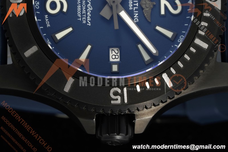 Breitling - Superocean Special 46mm Ceramic DLC/RU Blue/Stk/Num TF V2 A2824